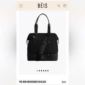 Beis mini weekender black